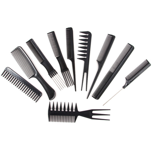 Set de 10 Peines Profesionales para Cabello | Kit Completo de Herramientas de Peinado