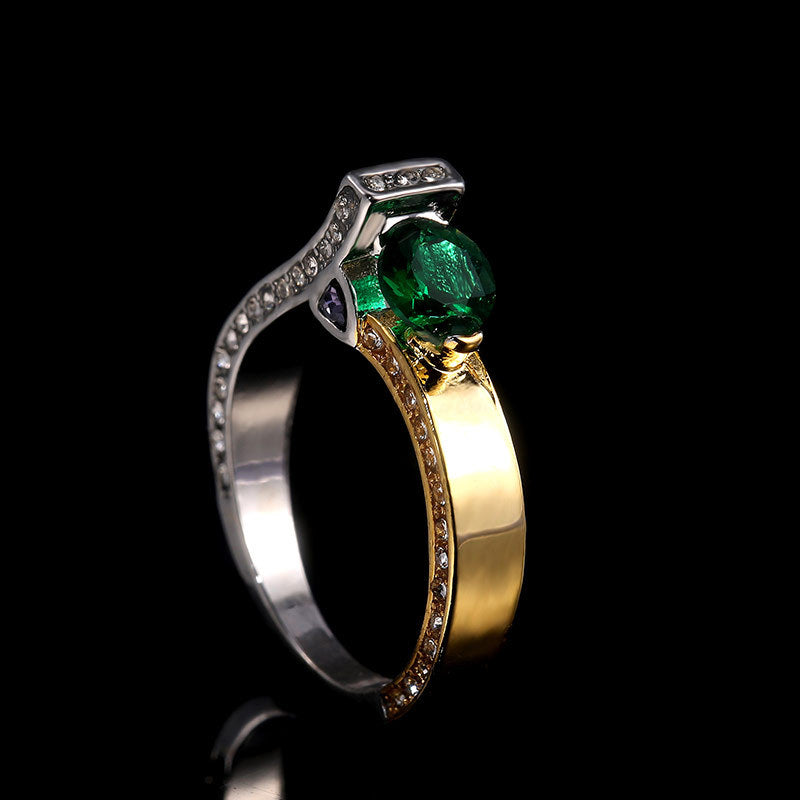 Anillo de Mujer con Circonita Brillante | Anillo Elegante Tipo Diamante de Cristal